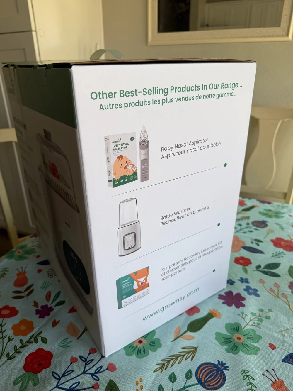 Brand new Grownsy White Bottle Sterilizer & Dryer